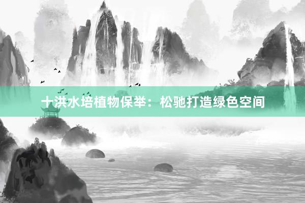 十洪水培植物保举：松驰打造绿色空间